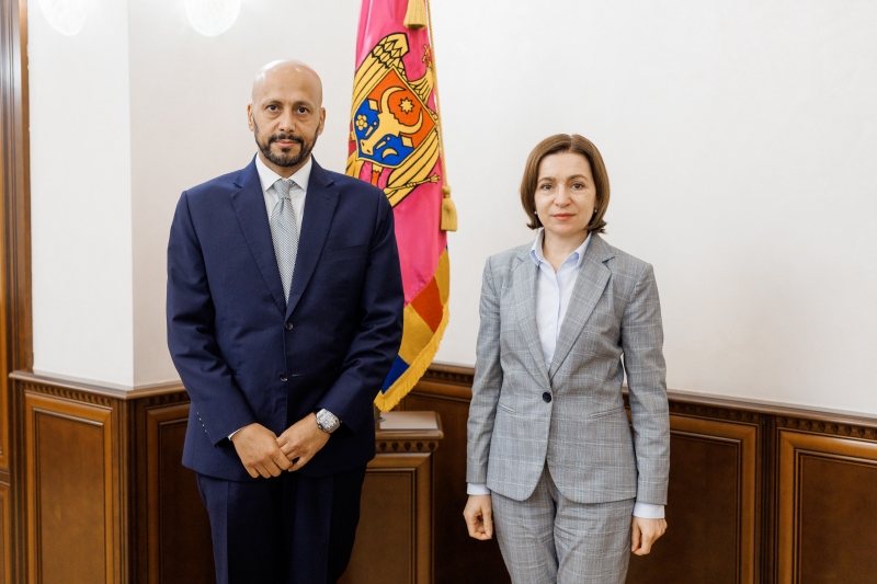 Maia Sandu a avut o întrevedere cu Ambasadorul Statului Qatar în Republica Moldova