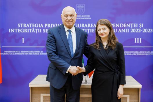 Republica Moldova și Italia au semnat un Memorandum de cooperare în domeniul justiției și drepturilor omului