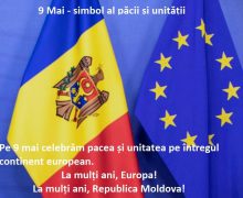 Președinta CCRM: Pe 9 mai celebrăm o zi cu o puternică încărcătură simbolică pentru Europa – ziua păcii și a unității
