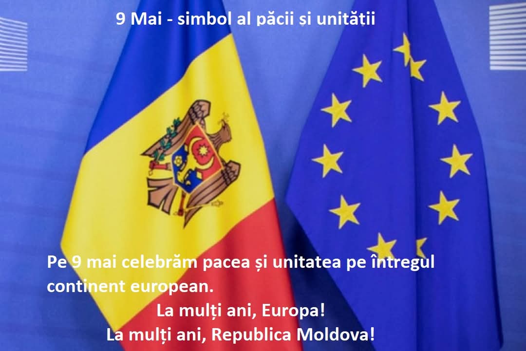 Președinta CCRM: Pe 9 mai celebrăm o zi cu o puternică încărcătură simbolică pentru Europa – ziua păcii și a unității