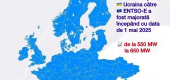 Capacitatea de export al energiei electrice spre ENTSO-E a fost majorată