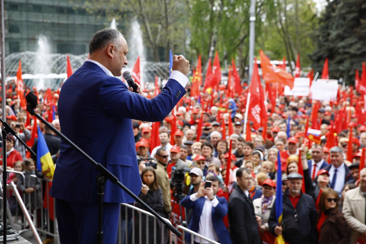 (VIDEO) PSRM desfășoară Marșul Solidarității Oamenilor Muncii