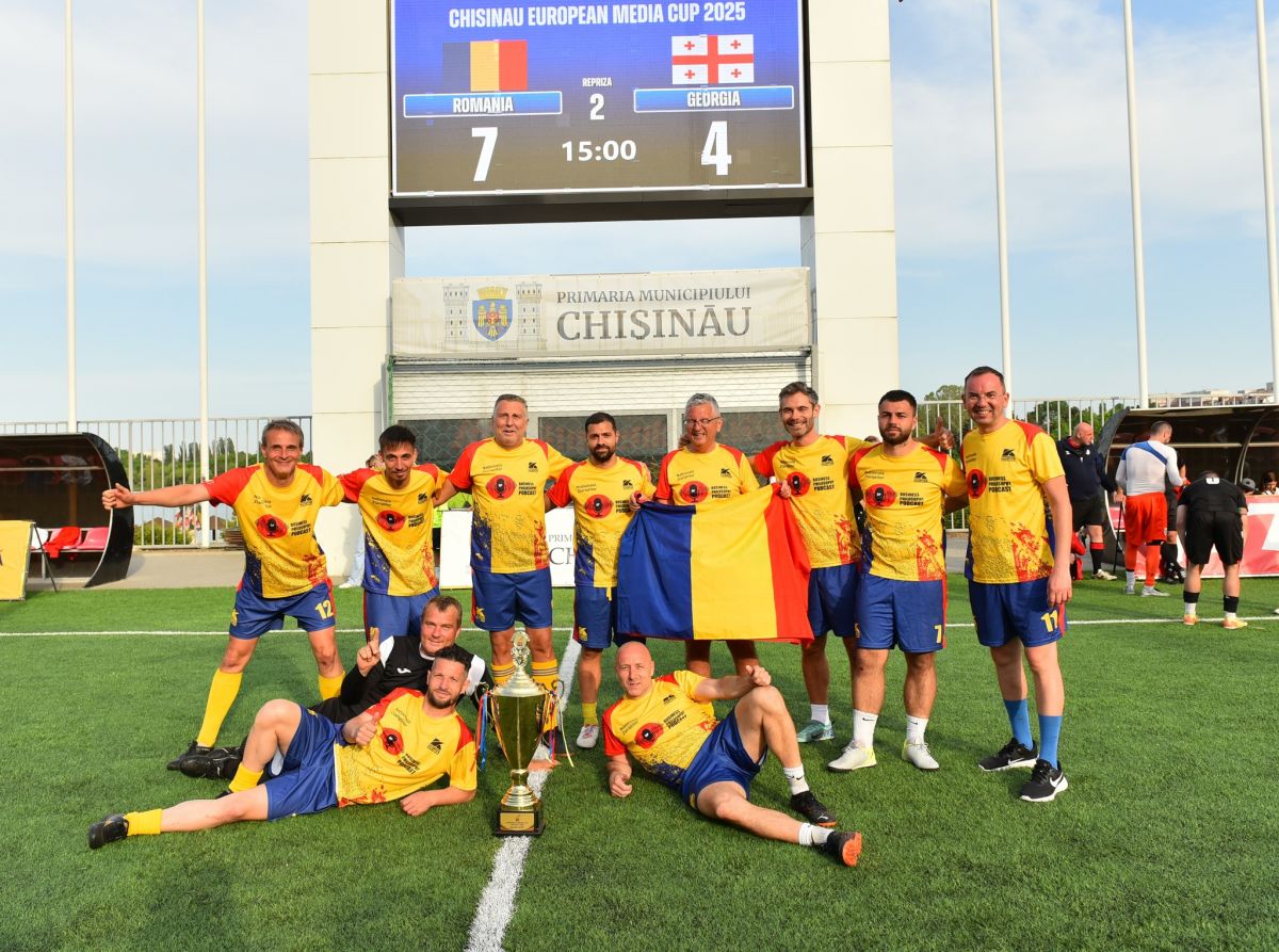 Jurnaliștii din România au câștigat turneul Chișinău Media Cup 2025
