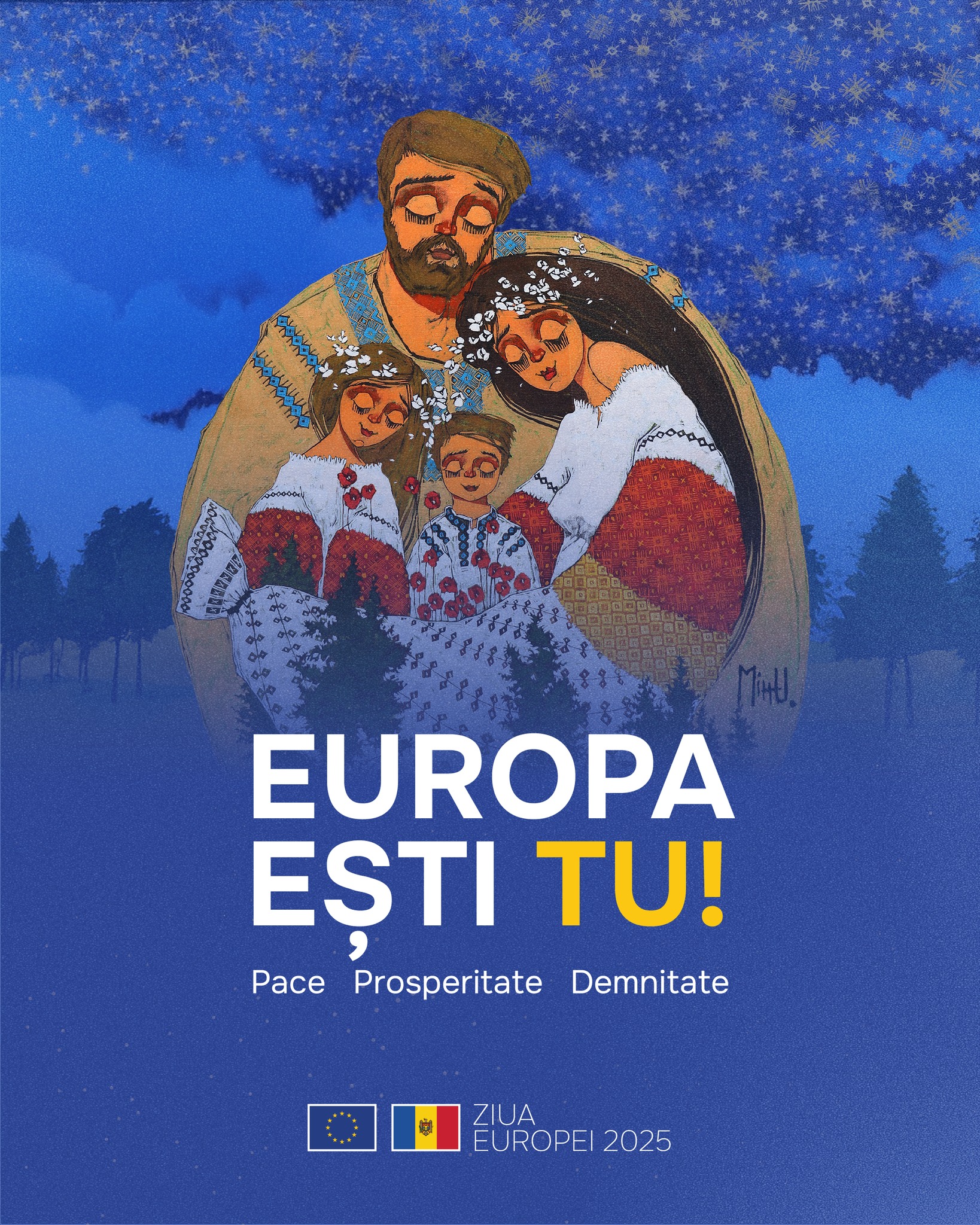 În centrul Capitalei va fi sărbătorită Ziua Europei