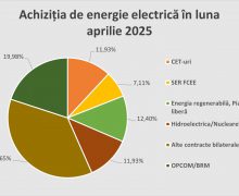 Cum a fost procesul de achiziționare a energiei electrice în aprilie