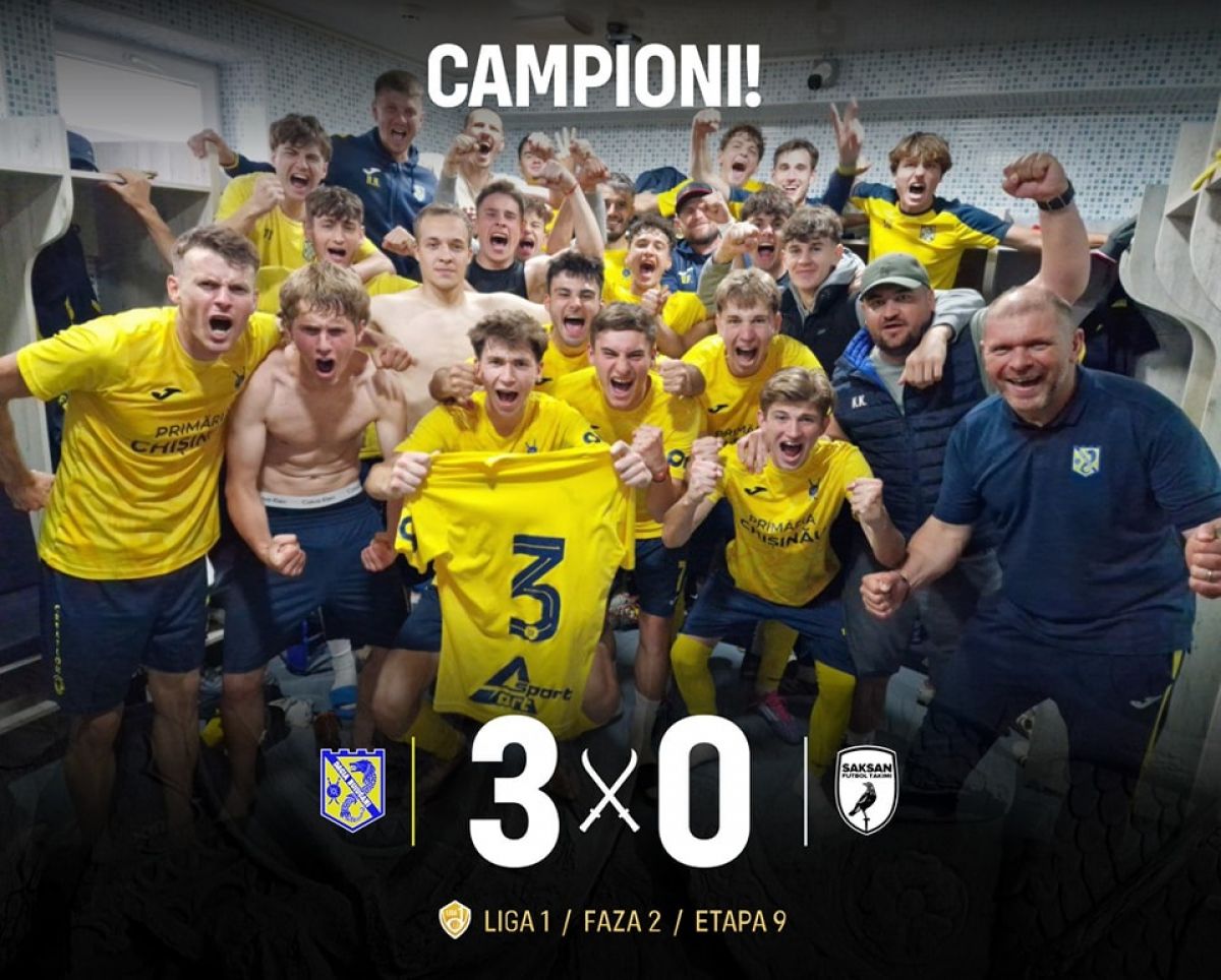 Liga 1. Dacia Buiucani a promovat în Super Liga 2025/26