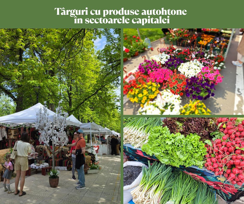 Târguri cu produse locale vor avea loc în Chișinău în weekend