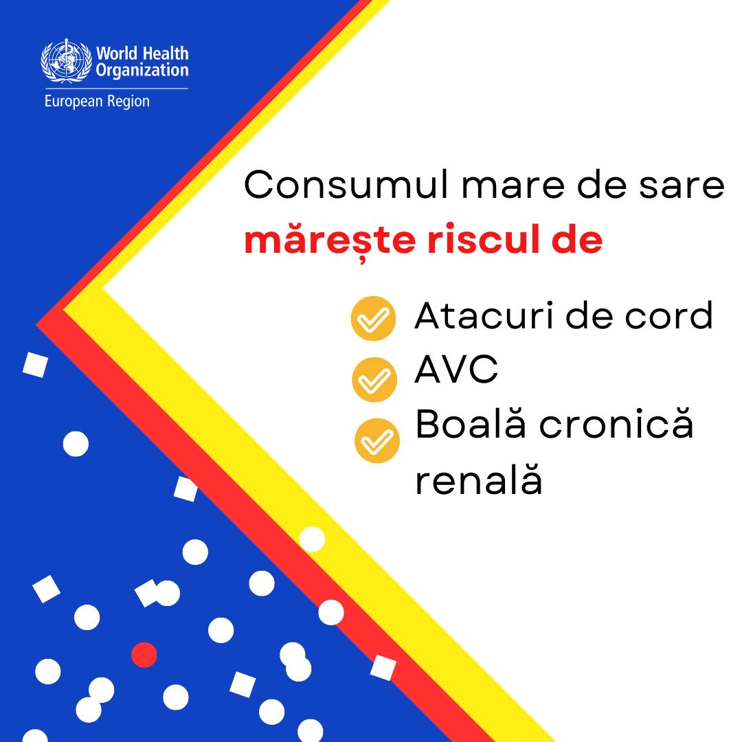 Săptămâna de conștientizare a consumului de sare: Cosumul zilnic nu trebuie să depășească 5 grame