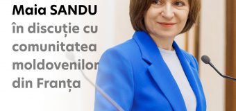 Moldovenii din Franța – invitați la discuții cu Maia Sandu
