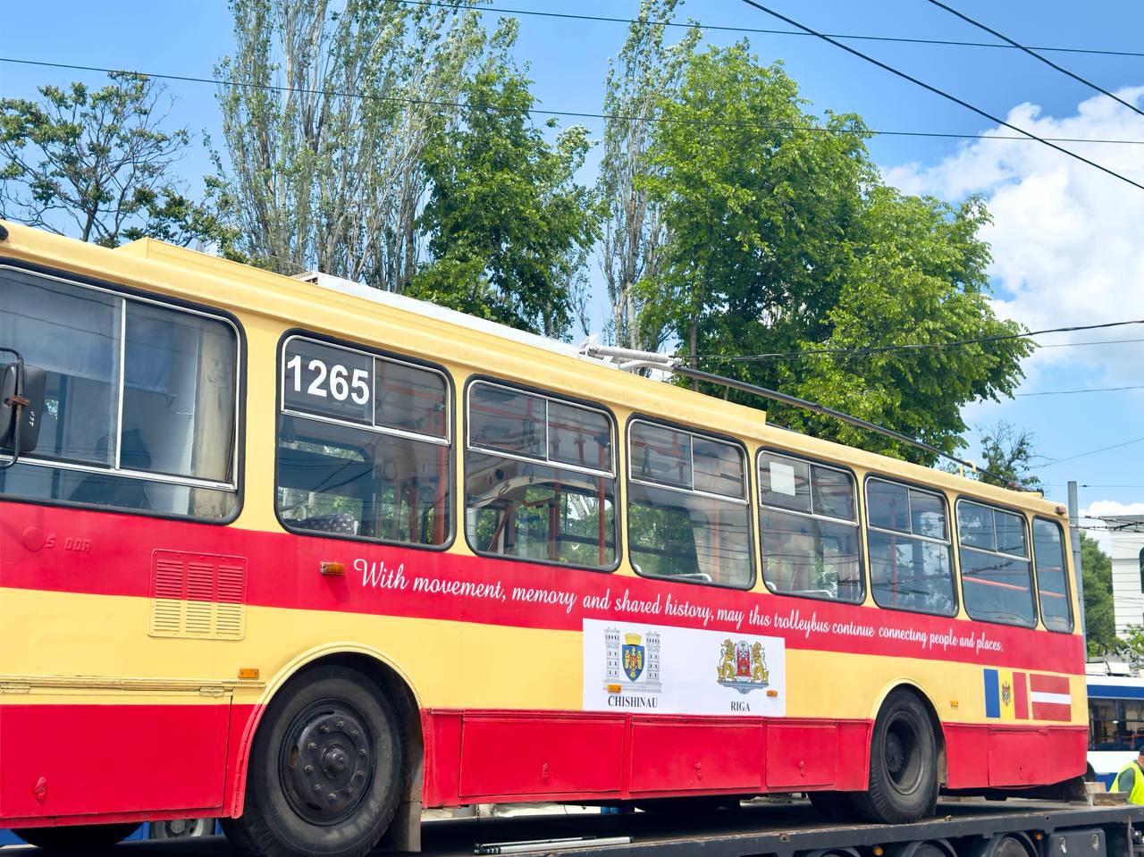 Primăria mun. Chișinău donează un troleibuz istoric orașului Riga
