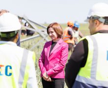 Maia Sandu a vizitat linia electrică Vulcănești-Chișinău