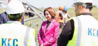 Maia Sandu a vizitat linia electrică Vulcănești-Chișinău