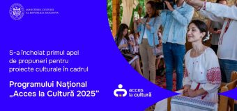 Ministerul Culturii anunță finalizarea primei etape a Programului Național „Acces la Cultură 2025”. Au fost recepționate 355 de proiecte