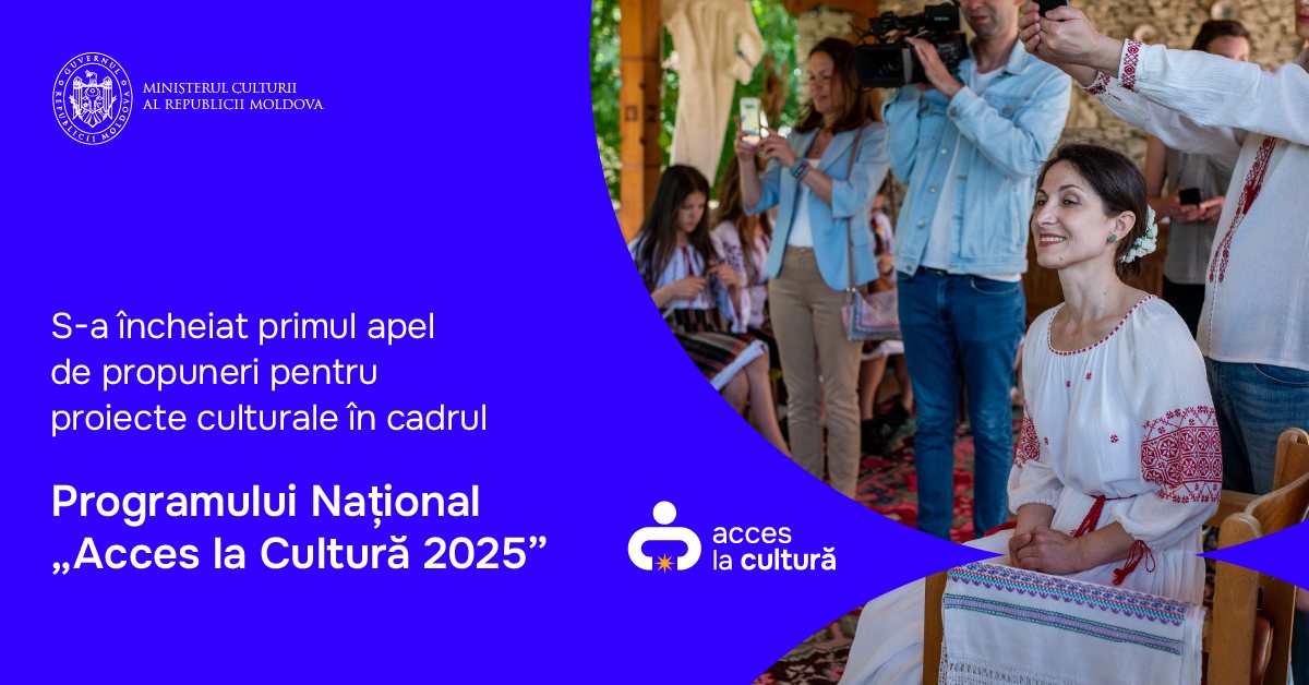Ministerul Culturii anunță finalizarea primei etape a Programului Național „Acces la Cultură 2025”. Au fost recepționate 355 de proiecte