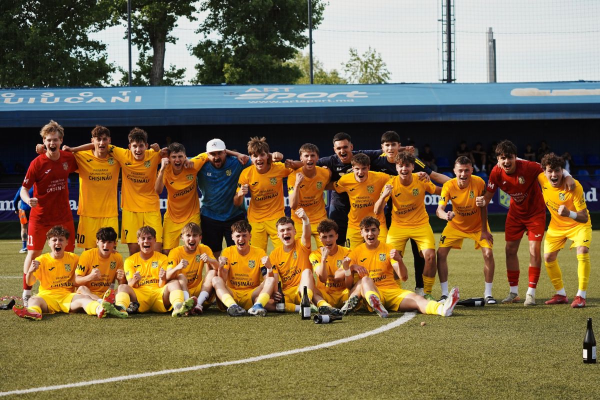 Copii și Juniori. Dacia Buiucani a devenit campioană în Liga Națională U17, ediția 2024/25