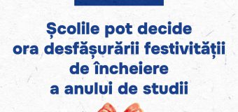 MEC: Școlile singure decid când vor încheia anul de studii