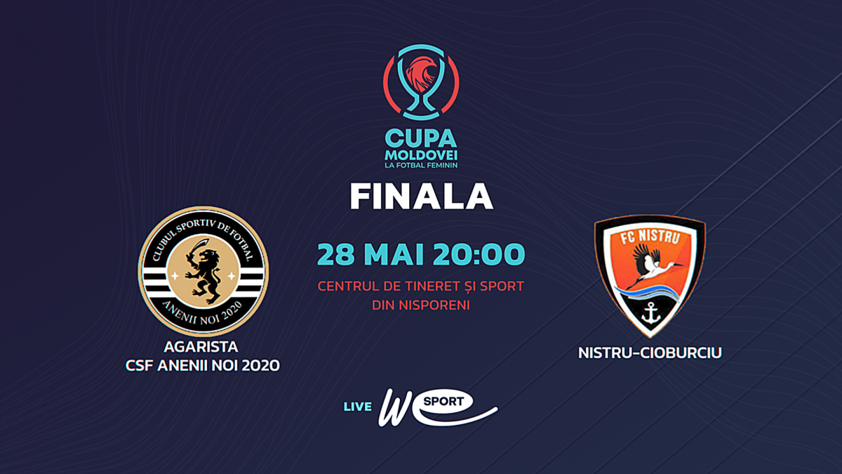 Fotbal feminin. Finala Cupei Moldovei. Agarista – Nistru-Cioburciu. Avancronică