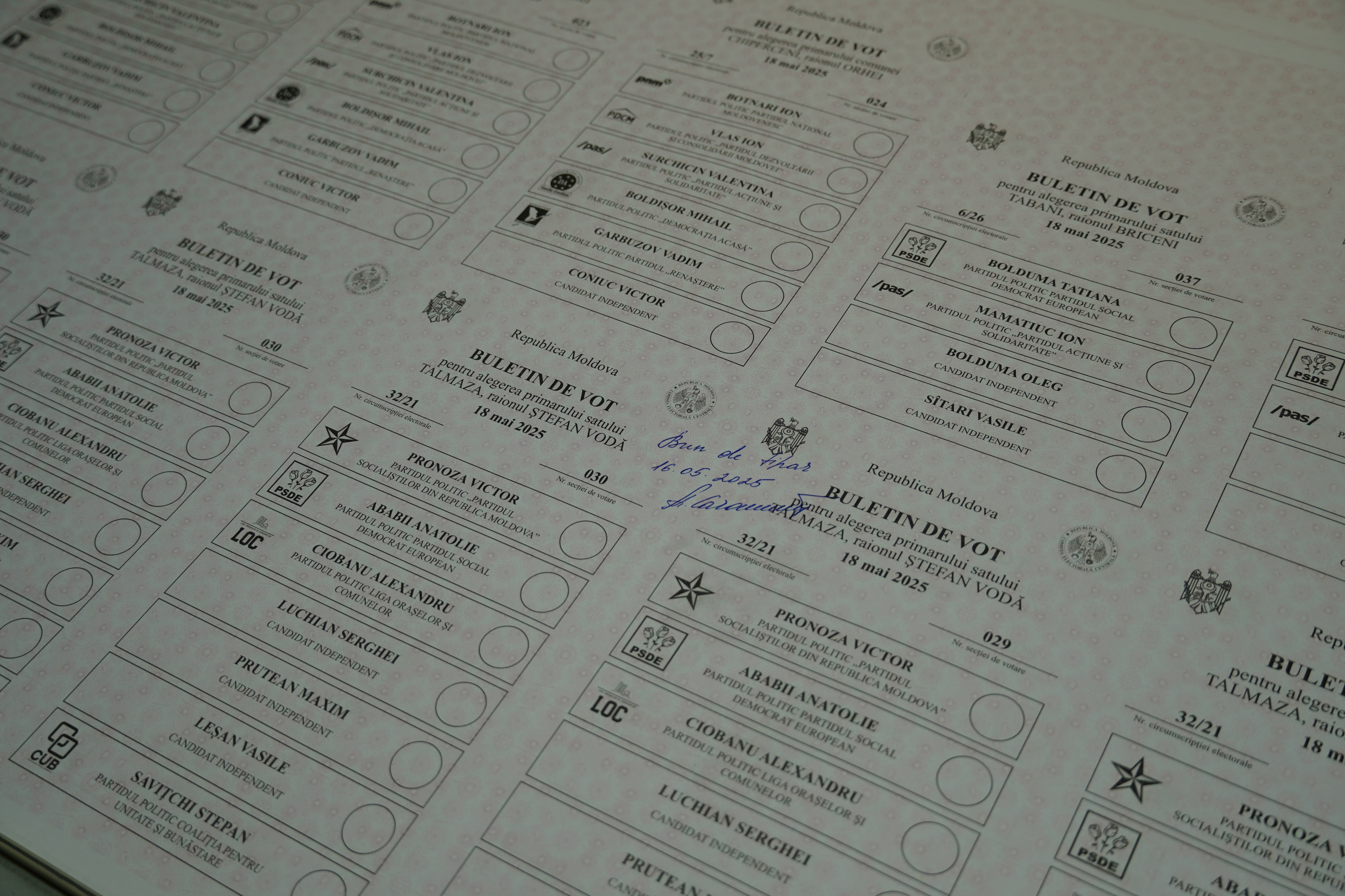 Pentru alegerile locale noi din 18 mai 2025 vor fi tipărite circa 17 mii buletine de vot