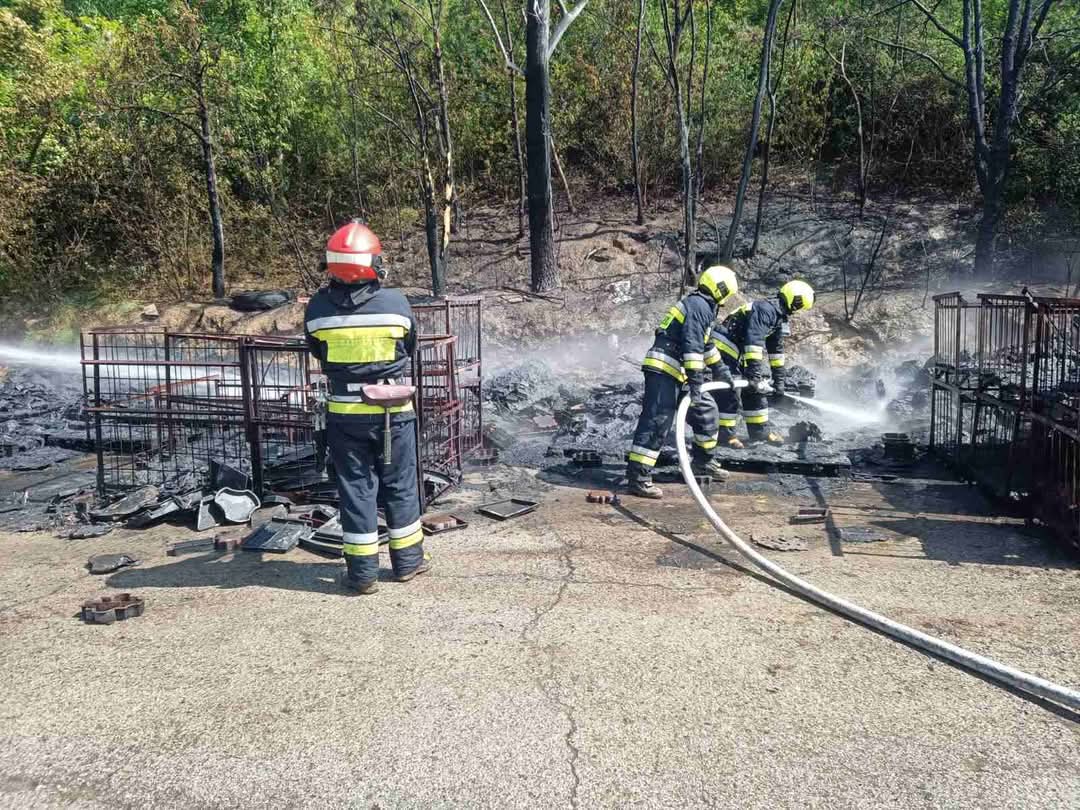 Incendiu pe teritoriul unei întreprinderi de pe strada Petricani nr.94 din municipiul Chișinău. Pompierii au reușit localizarea arderii!