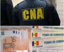 1000 de euro pentru un permis de conducere. Un bărbat din Hîncești a fost reținut de CNA