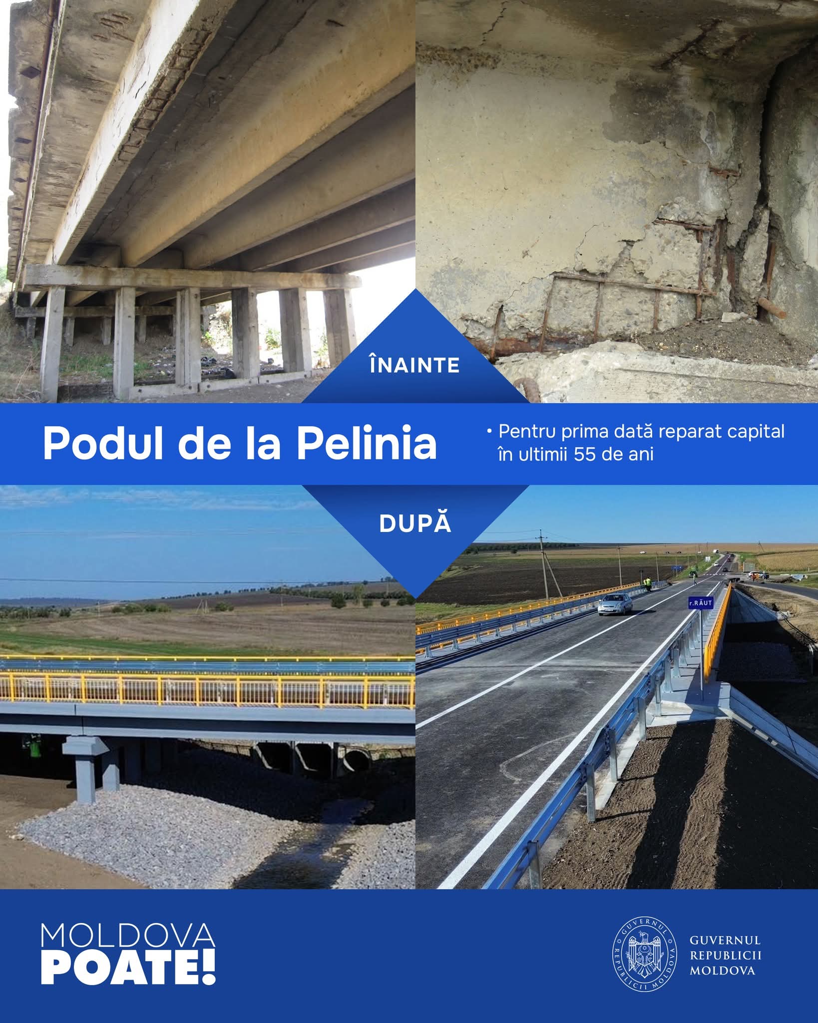 Drumuri din Moldova: Înainte și după reparație