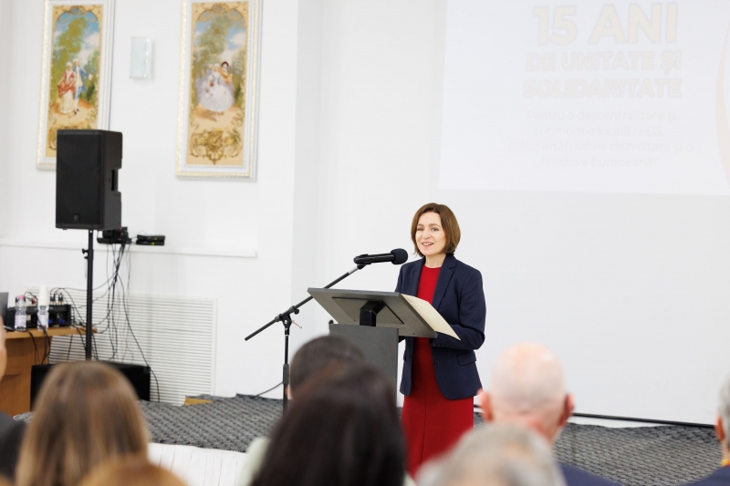 Maia Sandu la aniversarea a 15 ani de la fondarea CALM: Vă mulțumesc pentru că stați aproape de oameni