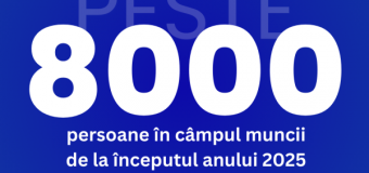Peste 8 mii de persoane au fost plasate în câmpul muncii de la începutul anului 2025
