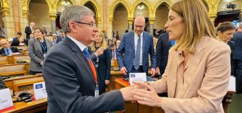 Igor Grosu s-a întâlnit la Budapesta cu președinta Parlamentului European