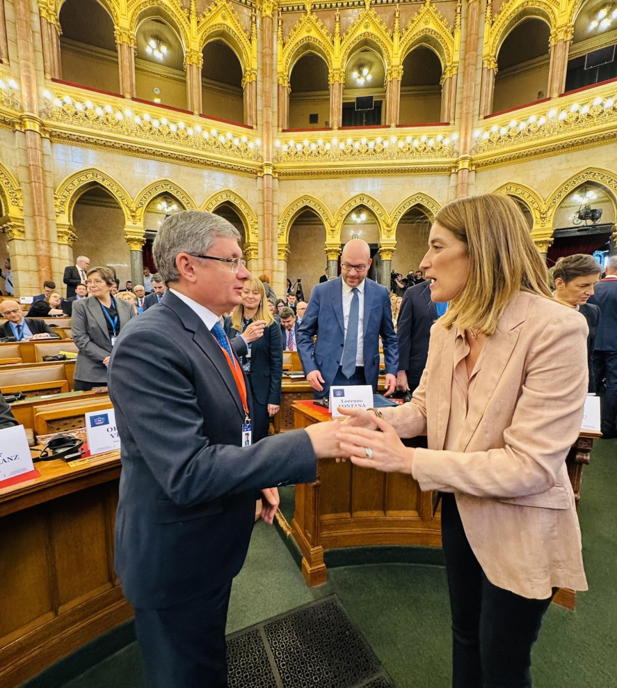 Igor Grosu s-a întâlnit la Budapesta cu președinta Parlamentului European