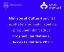 Programul „Acces la Cultură 2025” – 159 proiecte culturale preselectate