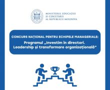 Concurs național pentru echipele manageriale: Programul „Investim în directori. Leadership și transformare organizațională”