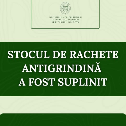 Stocul de rachete antigrindină a fost suplinit