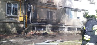 Incendiu izbucnit într-un local din Capitală