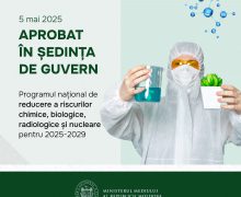 Guvernul a aprobat Programul național de neproliferare a armelor de distrugere în masă și de reducere a riscurilor provenite de la amenințările chimice, biologice, radiologice și nucleare, pentru anii 2025–2029