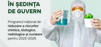 Guvernul a aprobat Programul național de neproliferare a armelor de distrugere în masă și de reducere a riscurilor provenite de la amenințările chimice, biologice, radiologice și nucleare, pentru anii 2025–2029