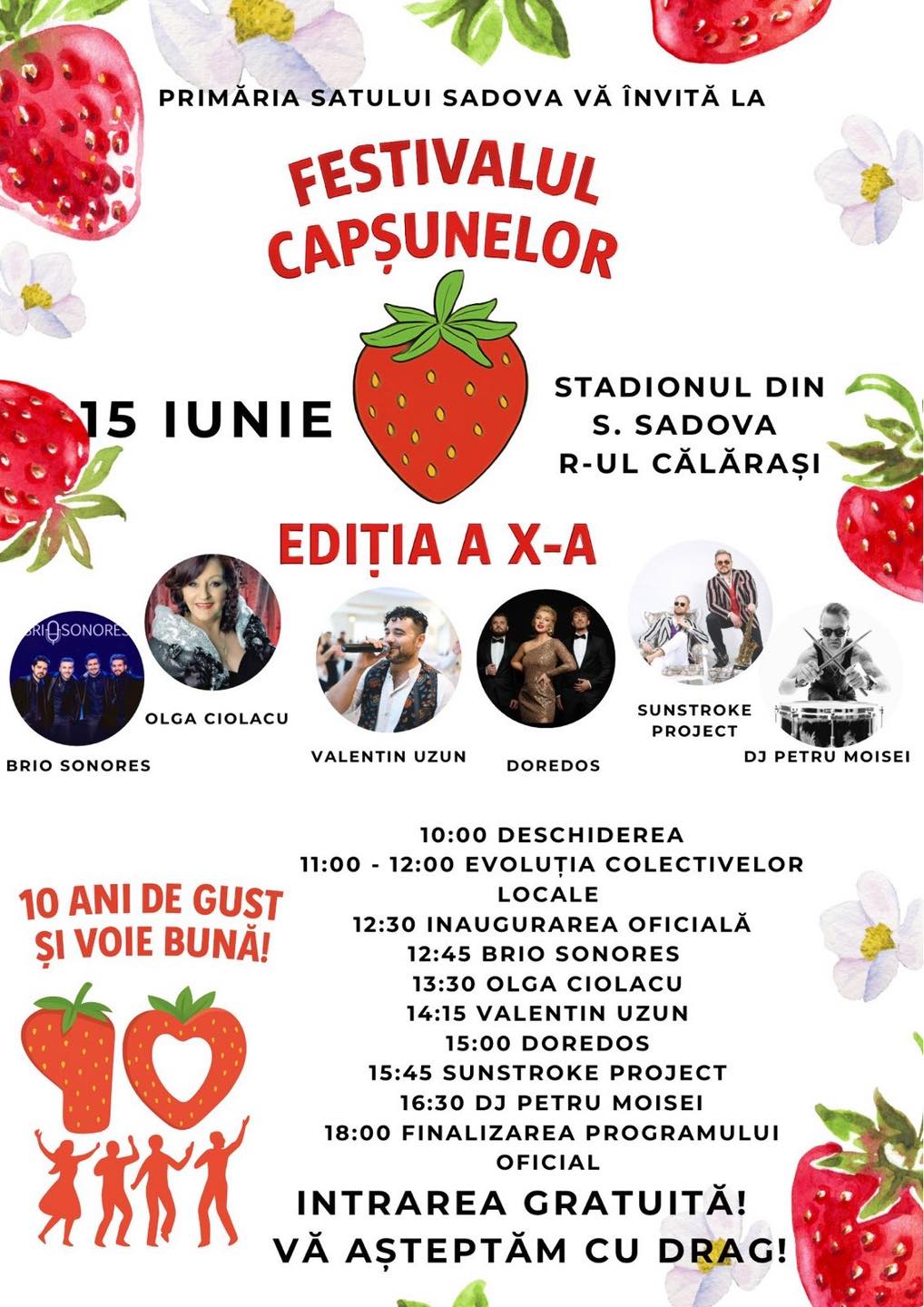 La Sadova va avea loc Festivalul Căpșunelor și Mierii
