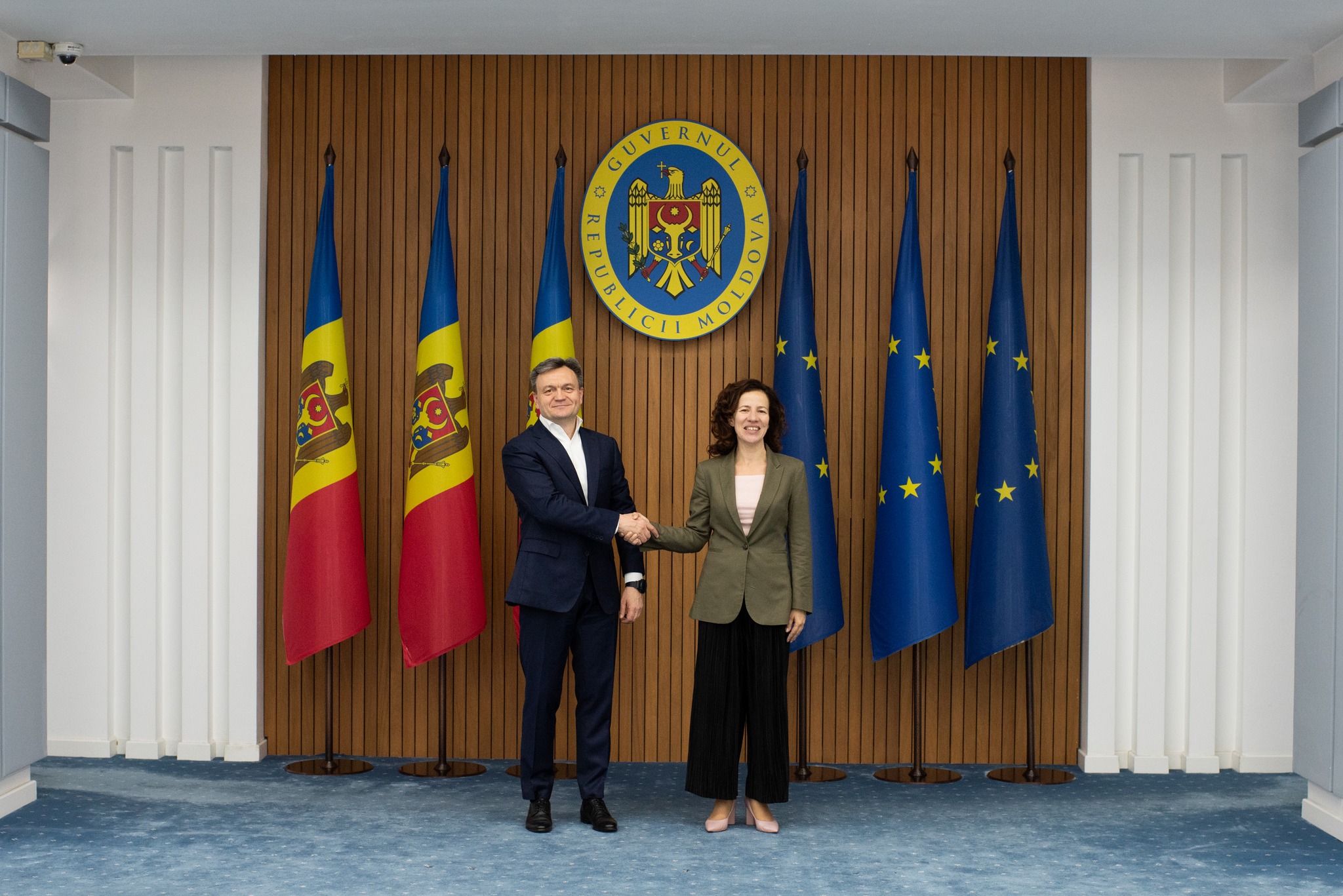 Premierul în discuții cu Vicepreședinta Executivă a Comisiei Europene pentru Drepturi Sociale și Competențe, Locuri de Muncă de Calitate și Pregătire