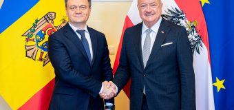 Dorin Recean în discuții cu Cancelarul Federal al Austriei