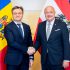 Dorin Recean în discuții cu Cancelarul Federal al Austriei