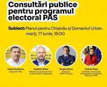 PAS continuă consultările publice. Următorul domeniu – Planul pentru mun. Chișinău și Domeniul Urban