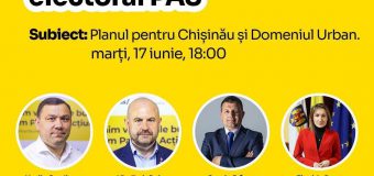 PAS continuă consultările publice. Următorul domeniu – Planul pentru mun. Chișinău și Domeniul Urban