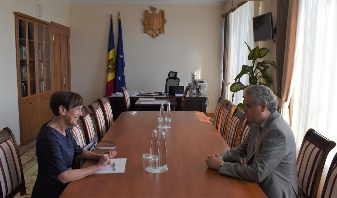 Vizită de rămas bun a vicepremierului Serebrian cu Ambasadoarea Germaniei