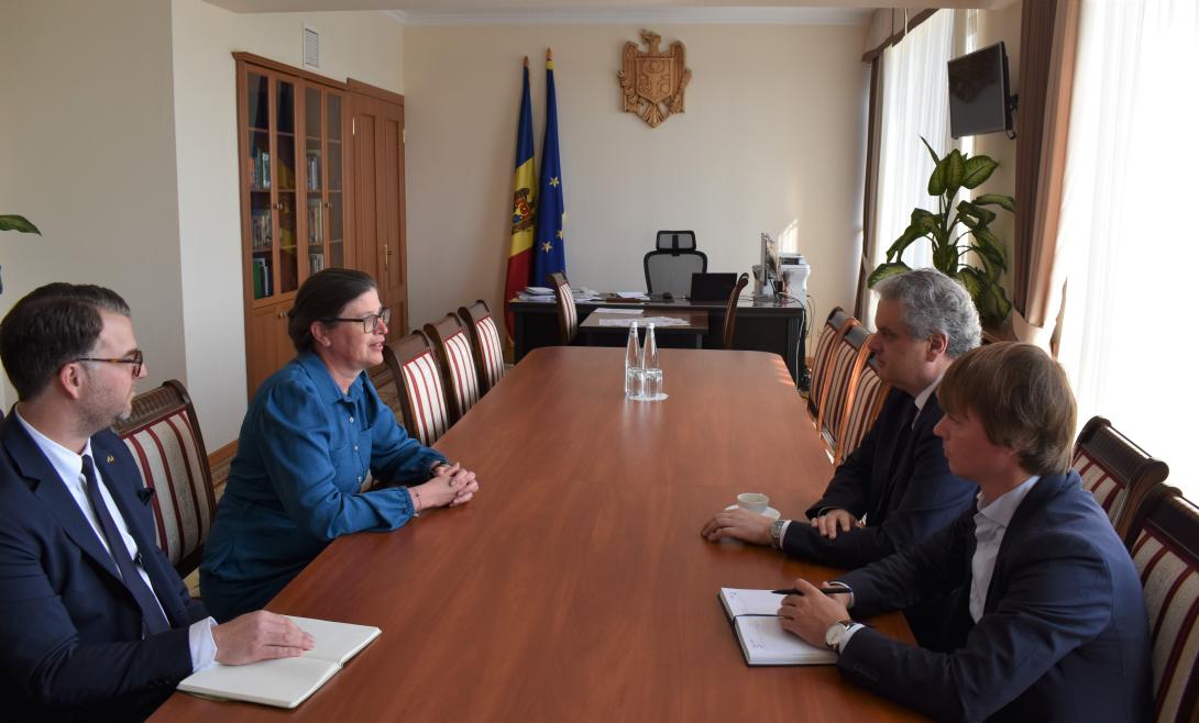 Întrevedere de rămas bun a vicepremierului Oleg Serebrian cu Ambasadoarea Suediei