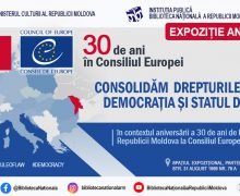 Expoziție aniversară la Biblioteca Națională: „30 de ani în Consiliul Europei: Consolidăm drepturile omului, democrația și statul de drept”