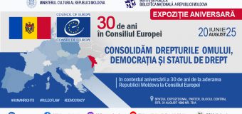 Expoziție aniversară la Biblioteca Națională: „30 de ani în Consiliul Europei: Consolidăm drepturile omului, democrația și statul de drept”