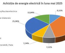 Sursele de procurare a energiei electrice în luna mai