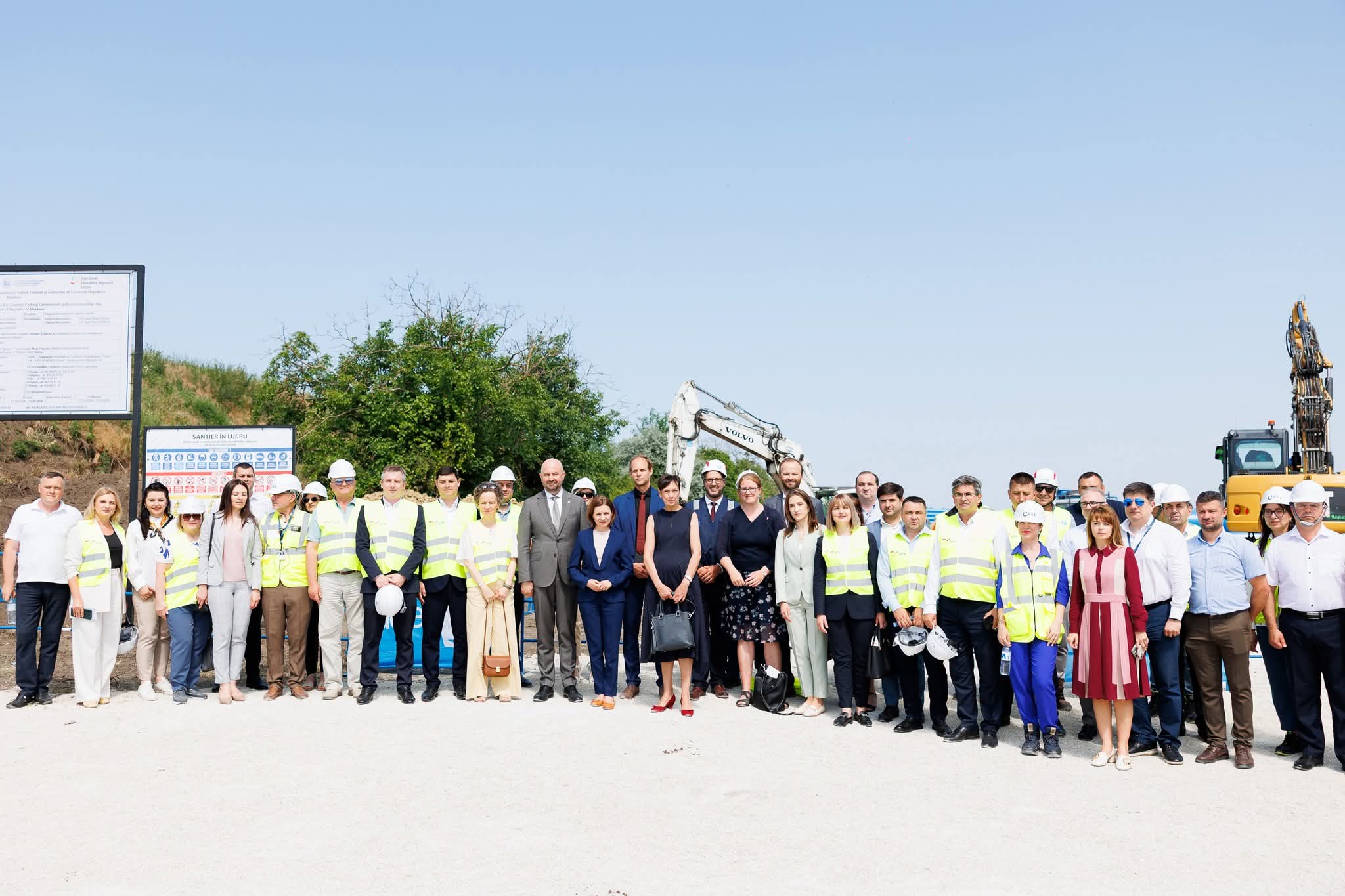 Șefa statului a participat la lansarea lucrărilor de construcție a apeductului magistral Chișinău – Strășeni – Călărași