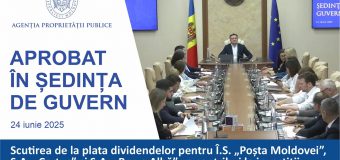 3 întreprinderi de stat – scutite de plata dividentelor