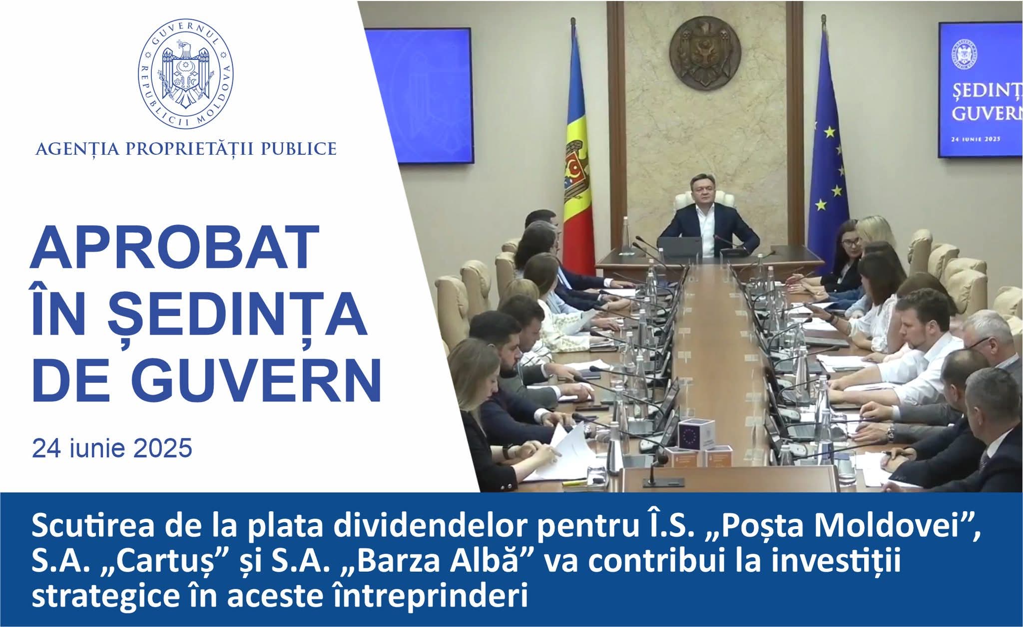 3 întreprinderi de stat – scutite de plata dividentelor