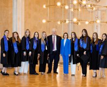 Maia Sandu a participat la ceremonia de absolvire a Facultății de Drept a Universității de Stat din Moldova